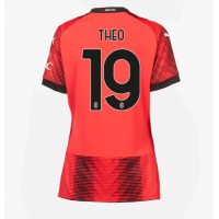 Fotbalové Dres AC Milan Theo Hernandez #19 Dámské Domácí 2023-24 Krátký Rukáv